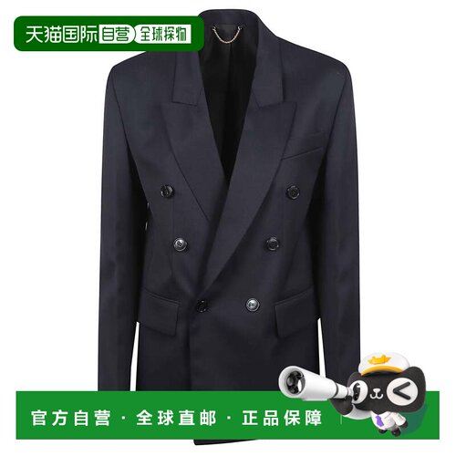 自营victoria beckhamDouble Breasted Tailored Jacket - black
