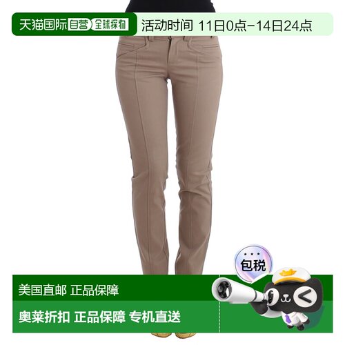 自营Cavalli Class Dress Skinny Slim Straight Chinos Women's