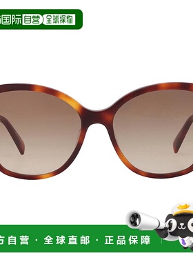 自营Longchamp Brown Gradient Butterfly Ladies Sunglasses LO6