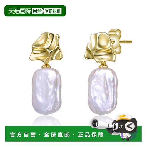 自营geneviveSterling Silver 14K Gold Plated with Freshwater