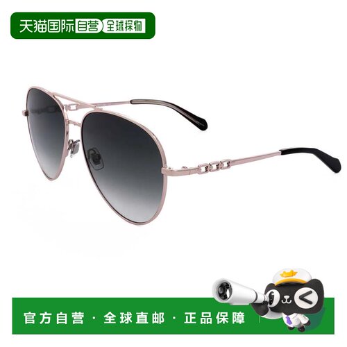 自营Fossil女士59毫米太阳镜FOS2140-G-S-3YG-59-浅金色 美国奥莱