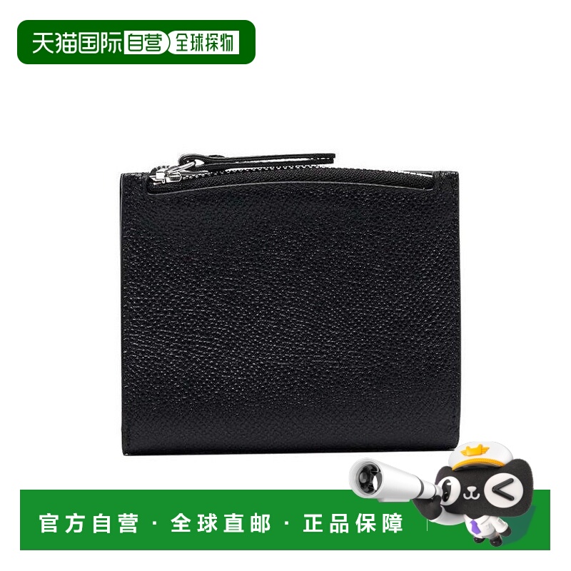 自营maison margielaTextured Calf Leather Compact Bifold Wall