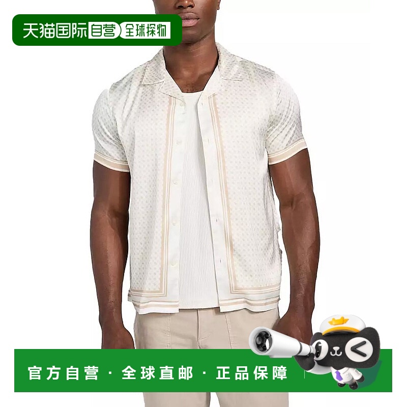 1h可退 【美国直邮】guess 男士 衬衫短袖
