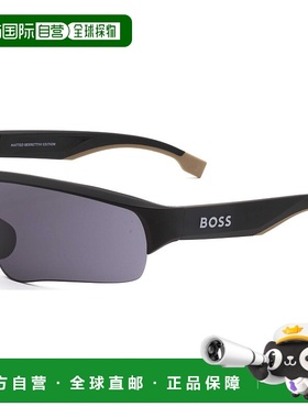 自营 Hugo Boss男式99毫米灰色太阳镜-黑色 美国奥莱直发