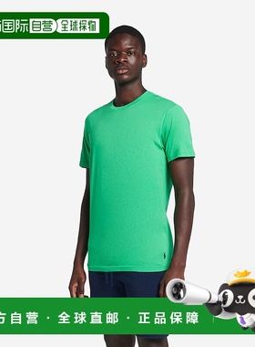 自营 Polo Ralph Lauren PL86RL-A8NL男式绿色圆领短袖T恤JR235-