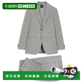 fit suit cotton 自营bossTwo slim virgin and piece wool