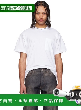 1h可退 香港直邮潮奢 Versace Jeans 范思哲 男士 白色 Logo Coll
