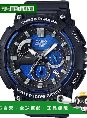 自营Casio Men's Chronograph Sport Watch with Blue Dial - MCW