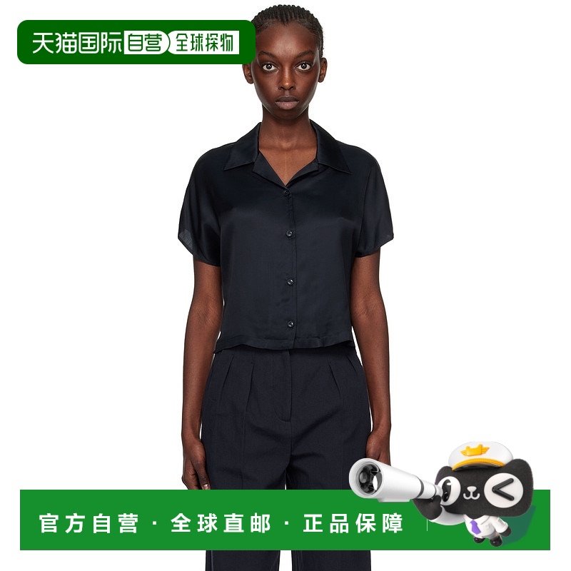 1h可退 香港直邮潮奢 A.P.C. 女士 海军蓝 Miley 衬衫 VIAKQF1258
