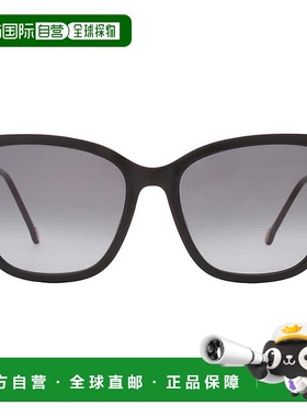 自营Carolina Herrera Grey Gradient Cat Eye Ladies Sunglasses