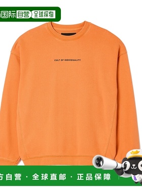 自营cult of individuality圆领连衣裙-橙色 美国奥莱直发