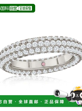 自营Suzy Levian Sterling Silver Cubic Zirconia Pave Round Et