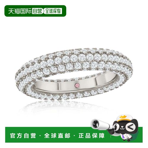 自营Suzy Levian Sterling Silver Cubic Zirconia Pave Round Et