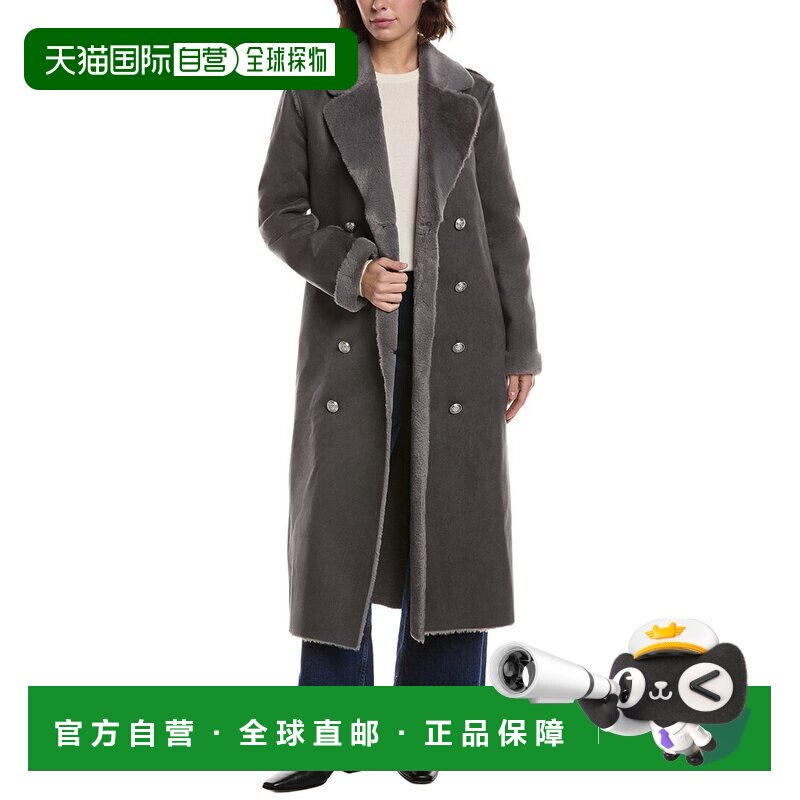 自营L'AGENCE Citron Maxi Coat - Grey 外套美国直发奥莱