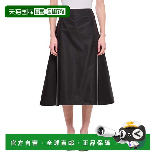 自营marniA-Line Midi Skirt - black 美国奥莱直发半身裙长裙