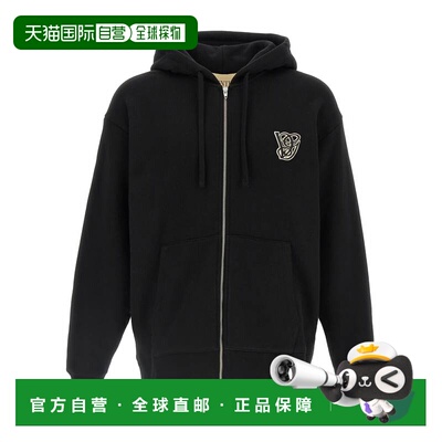 自营Valentino Garavani Men's Hoodie Vg Patch - black 美国奥