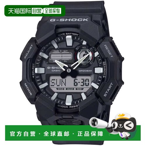 自营Casio Men's G-Shock GA-010 Series Black Dial Watch - bla