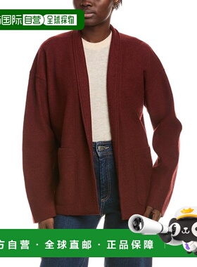 自营EILEEN FISHER High Collar Wool Jacket - red 美国奥莱直发