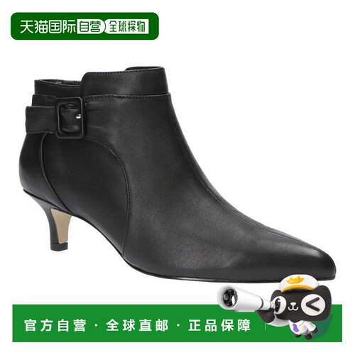 自营Women's Bella Vita Bindi Boot Black Leather Pointed Toe