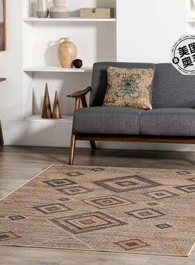 nuLOOM Jonie Bohemian Easy-Jute 可机洗地毯 - 自然色 【美国奥