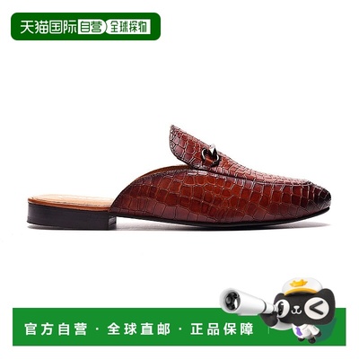 自营carlos by carlos santana阿波罗比特滑块-棕褐色鳄鱼皮 美国