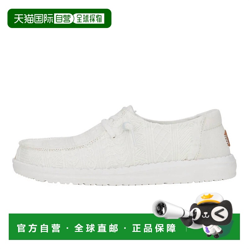 自营hey dudeWomen’S Wendy Crochet Lace Slip-On Shoes In Whi