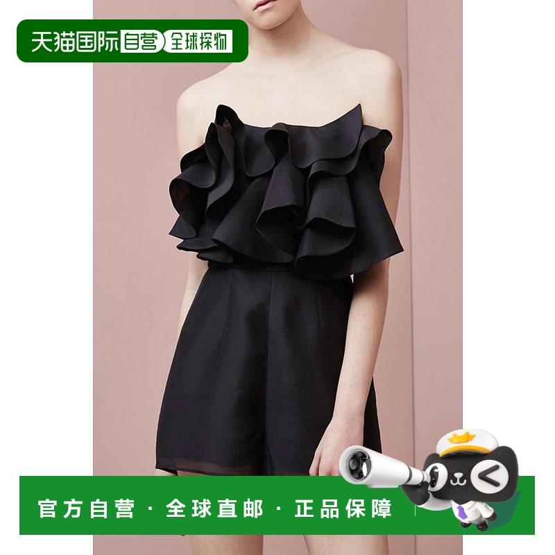 自营 keepsake女式黑色荷叶边迷失情人连身裤 - 黑色 美国奥莱直