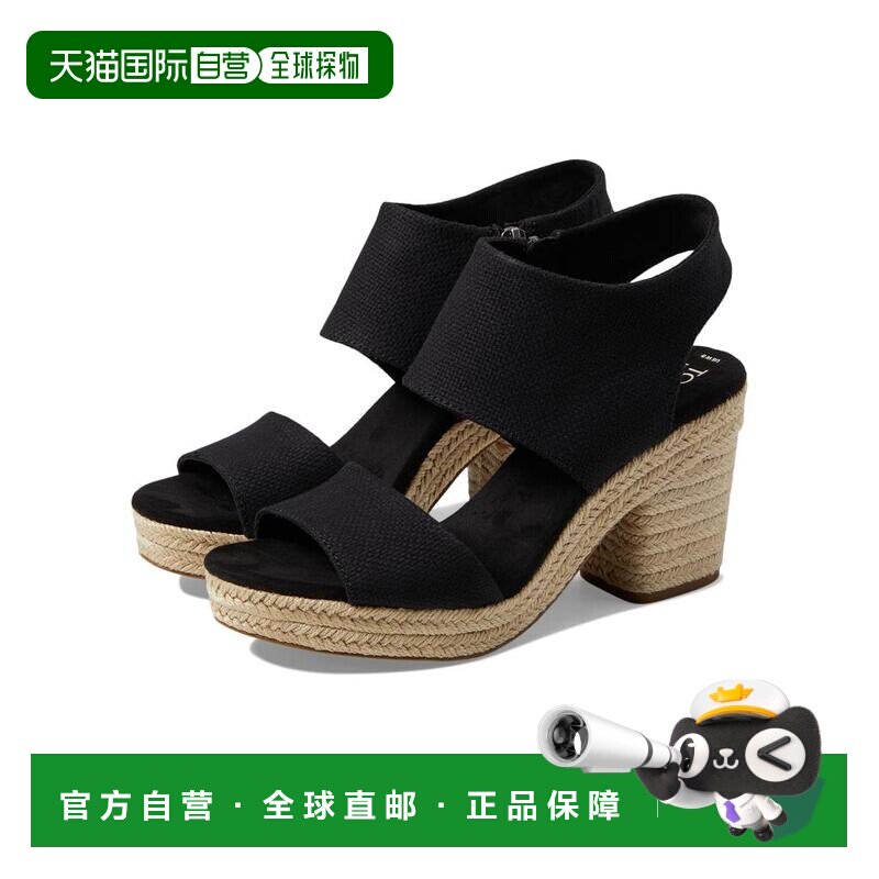 1h可退 【美国直邮】TOMS 马略卡平台高跟女鞋凉鞋编织鞋