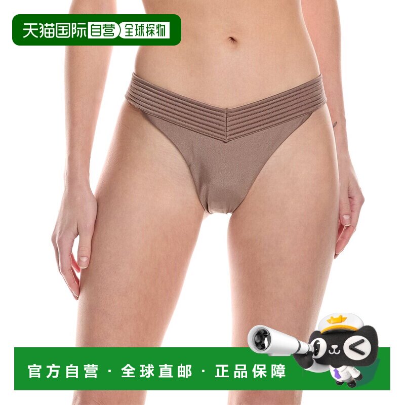 自营 Devon Windsor Renee 比基尼泳裤 - 棕色 美国奥莱直发性感