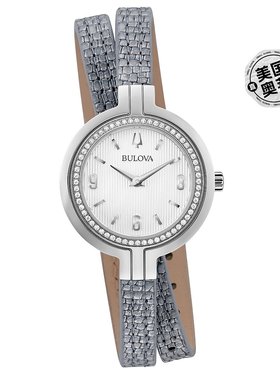 Bulova 女士 30 毫米银色石英手表 - 灰色 【美国奥莱】直发