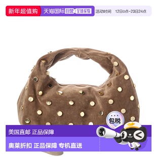 自营Persaman New York Studded Suede Hobo - brown 美国奥莱直