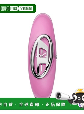 自营Diesel Women's Wonder-D Two-Hand, Pink Stainless Steel W