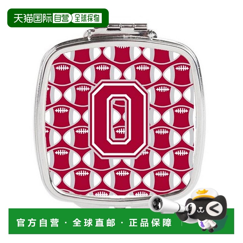 自营 Carolines Treasures CJ1065-OSCM 字母 O 足球深红色&正品
