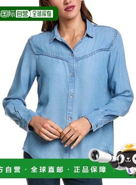 自营beachlunchlounge Austin Top - blue 美国奥莱直发