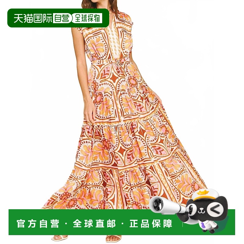 自营pinch多层花卉长裙 美国奥莱直发