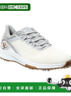 自营 callaway卡拉威Coronado V4皮革高尔夫鞋-白色 美国奥莱直发