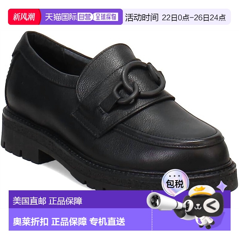 自营 naot黑色Fremont Loafer女式鞋 美国奥莱直发女鞋乐福鞋皮鞋