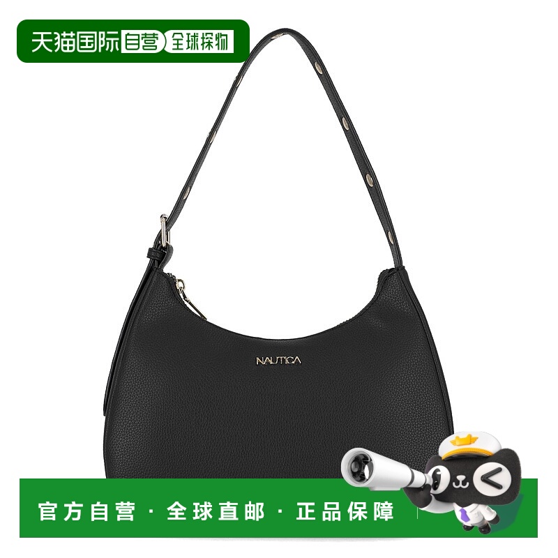 自营Nautica女式钉肩包-黑色铁洗 美国奥莱直发