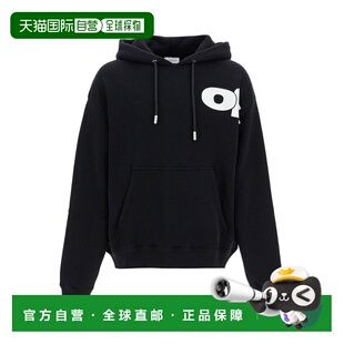 美国直邮潮奢 徽标帽衫 off 男士 OMBB085F24FLE00L white 1h可退