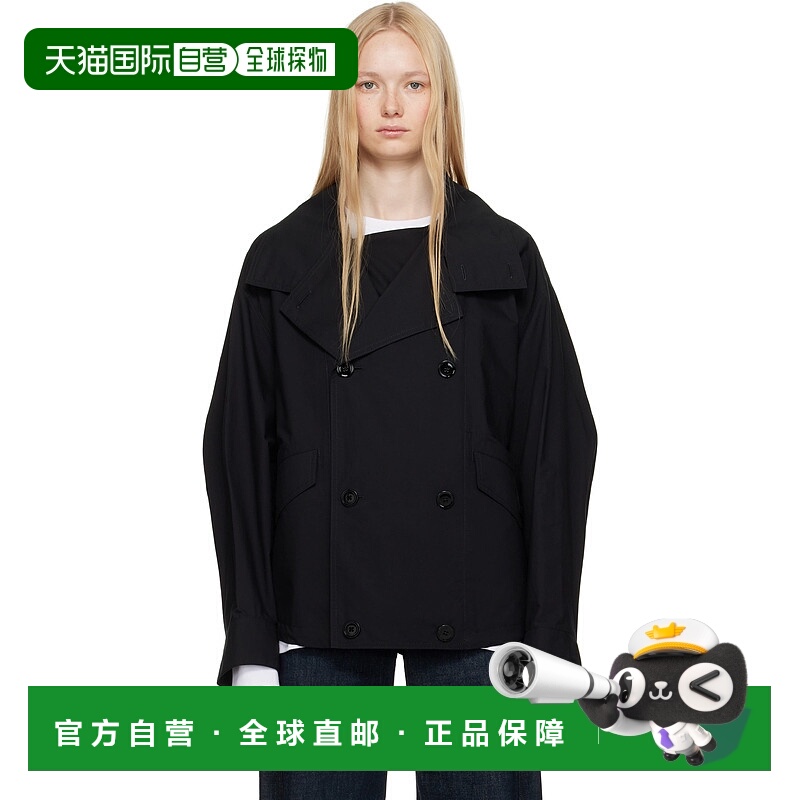 1h可退 香港直邮潮奢 Lemaire 女士 黑色 Double Flap Light 夹克
