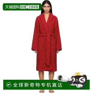 香港直郵潮奢 Barocco 女士 紅色 范思哲 浴袍 1h可退 Versace