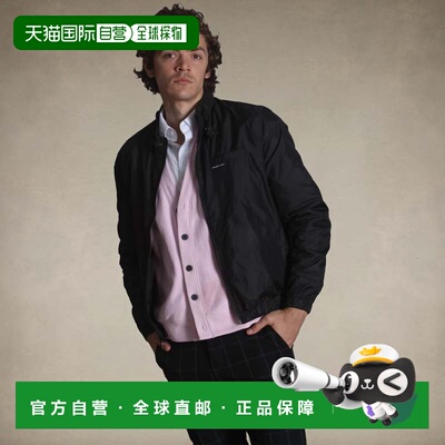 自营members onlyMen's Windbreaker Packable Jacket - black 美