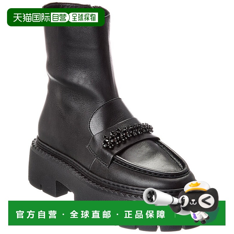 自营Jimmy Choo Bryer Leather Boot - black 美国奥莱直发