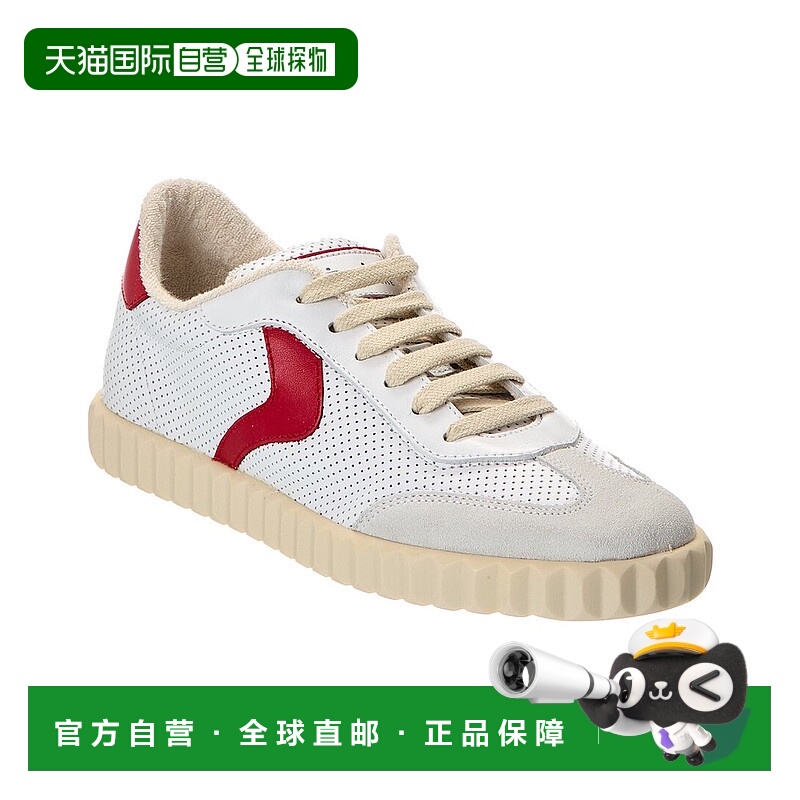 自营VOILE BLANCHE Ines网眼皮革运动鞋-白色 美国奥莱直发