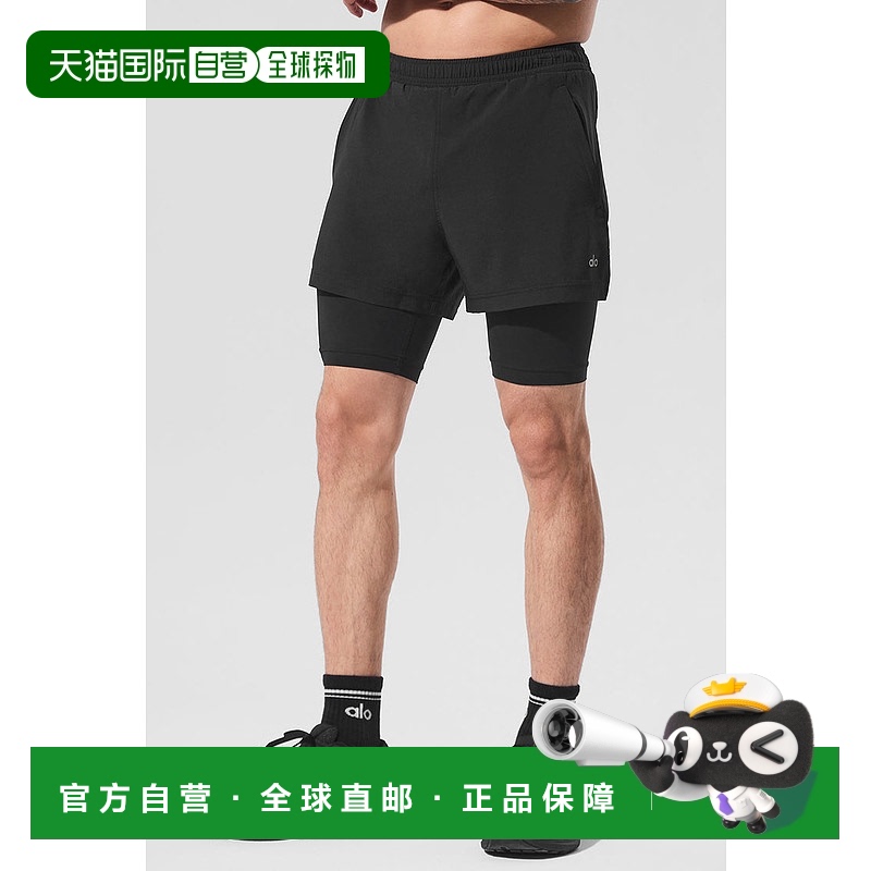 1h可退 美国直邮AloYoga瑜伽5'Revival运动男士短裤M6114R跑步