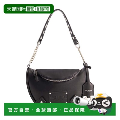True Religion 链柄流浪包 - 黑色 【美国奥莱】直发斜挎包单肩包