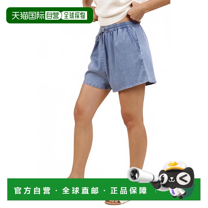 自营sadie & sageGood Samaritan Cotton Shorts In Mid Wash - m