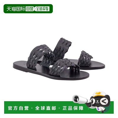 自营Ancient Greek Sandals Melia 编织皮革凉鞋 - 黑色 美国奥莱