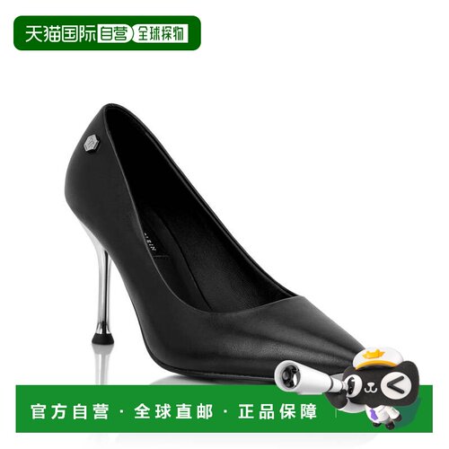 自营philipp pleinNappa高跟高跟鞋H110六角形-黑色 美国奥莱直发