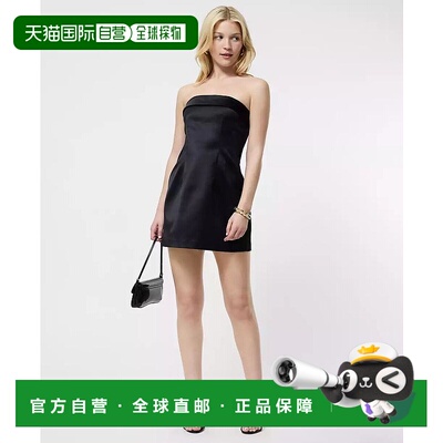 1h可退 【美国直邮】French Connection 女士无肩带缎面迷你连衣